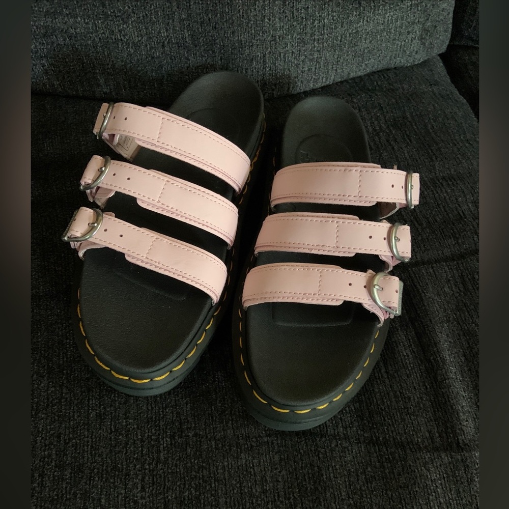 Dr martens ladies Blair slide sandals pink size 8